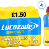 Lucozade Sport Drink Caribbean Burst PMP £1.50 500ml