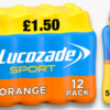 Lucozade Sport Orange PMP £1.50 500ml