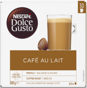 Nescafe Dolce Gusto Cafe Au Lait 30 Cap 300g