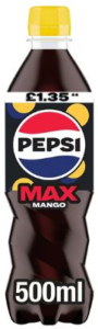 Pepsi Max Mango PM £1.35 500ml