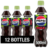 Pepsi Max Lime No Sugar Cola Bottle PMP 500ml