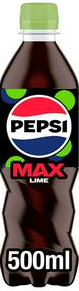 Pepsi Max Lime No Sugar Cola Bottle 500ml