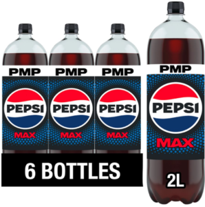 Pepsi Max No Sugar Cola Bottle PMP 2L