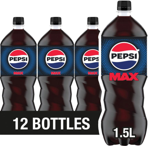 Pepsi Max No Sugar Cola Bottles 12 x 1.5L