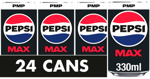 Pepsi Max No Sugar Cola PMP Can 330ml