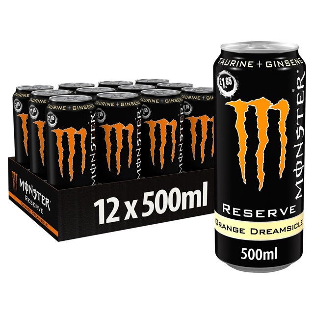 Monster Energy Drink Reserve Orange Dreamsicle 12 X 500ml PM £1.65