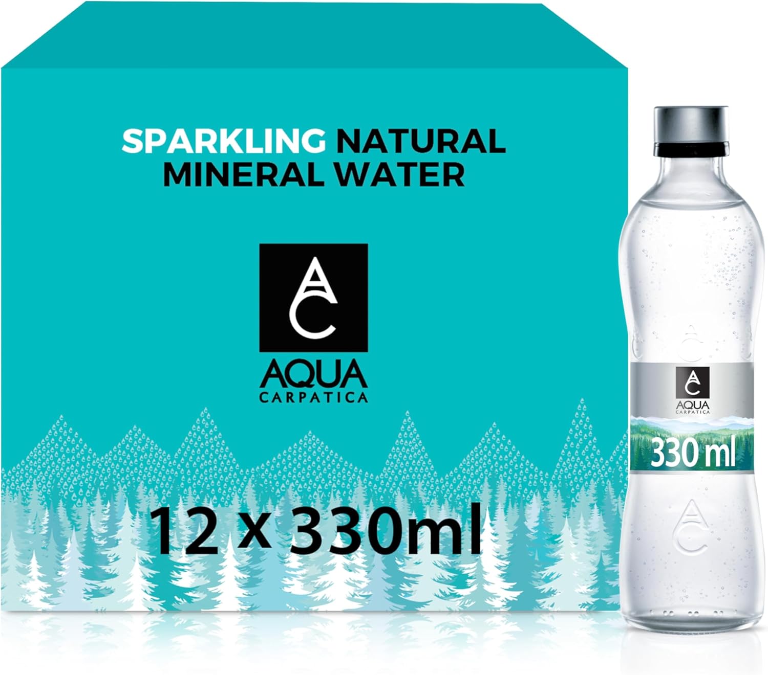 Aqua Carpatica Sparkling Natural Mineral Water 330ml