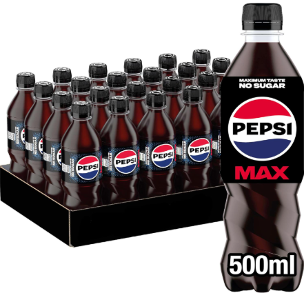 Pepsi Max No Sugar Cola Bottle 500ml
