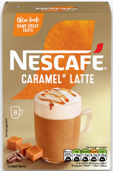 Nescafe Gold Caramel Latte Instant Coffee 8 x 17g Sachets