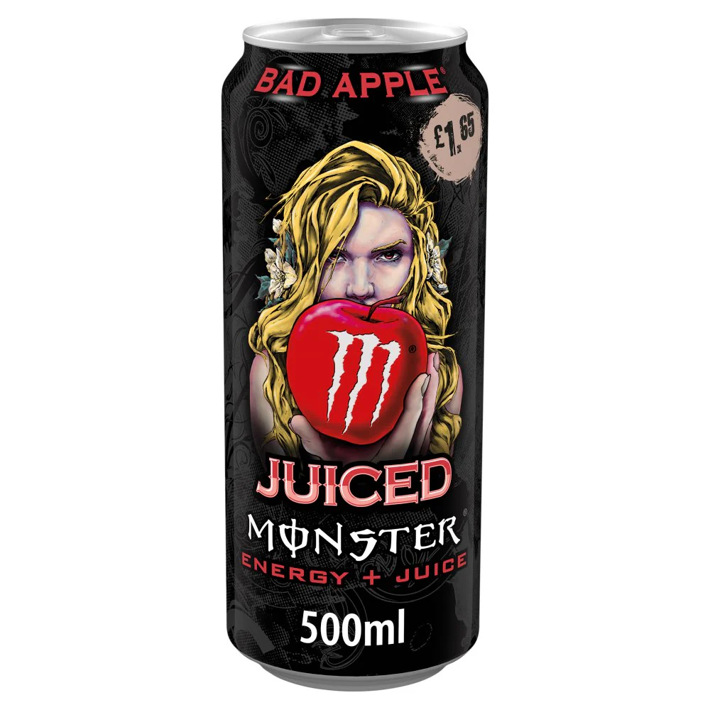 Monster Energy Drink Bad Apple 12 X 500ml £1.