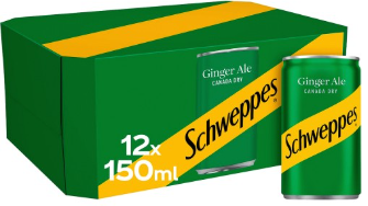 Schweppes Canada Dry Ginger Ale 12x150m