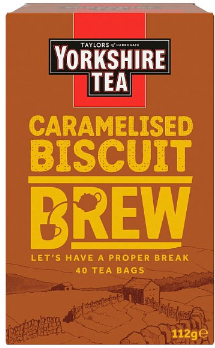 Yorkshire Tea Caramelised Biscuit Brew 40 Tea Bags 112g