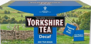 Taylors Of Harrogate Yorkshire Tea Decaf 200 Tea Bags 625g