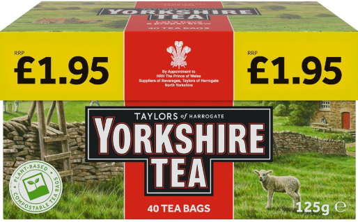 Yorkshire Tea 40 Tea Bags 125g