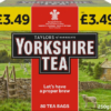 Yorkshire Tea 80 Tea Bags Pm £3.49 250g