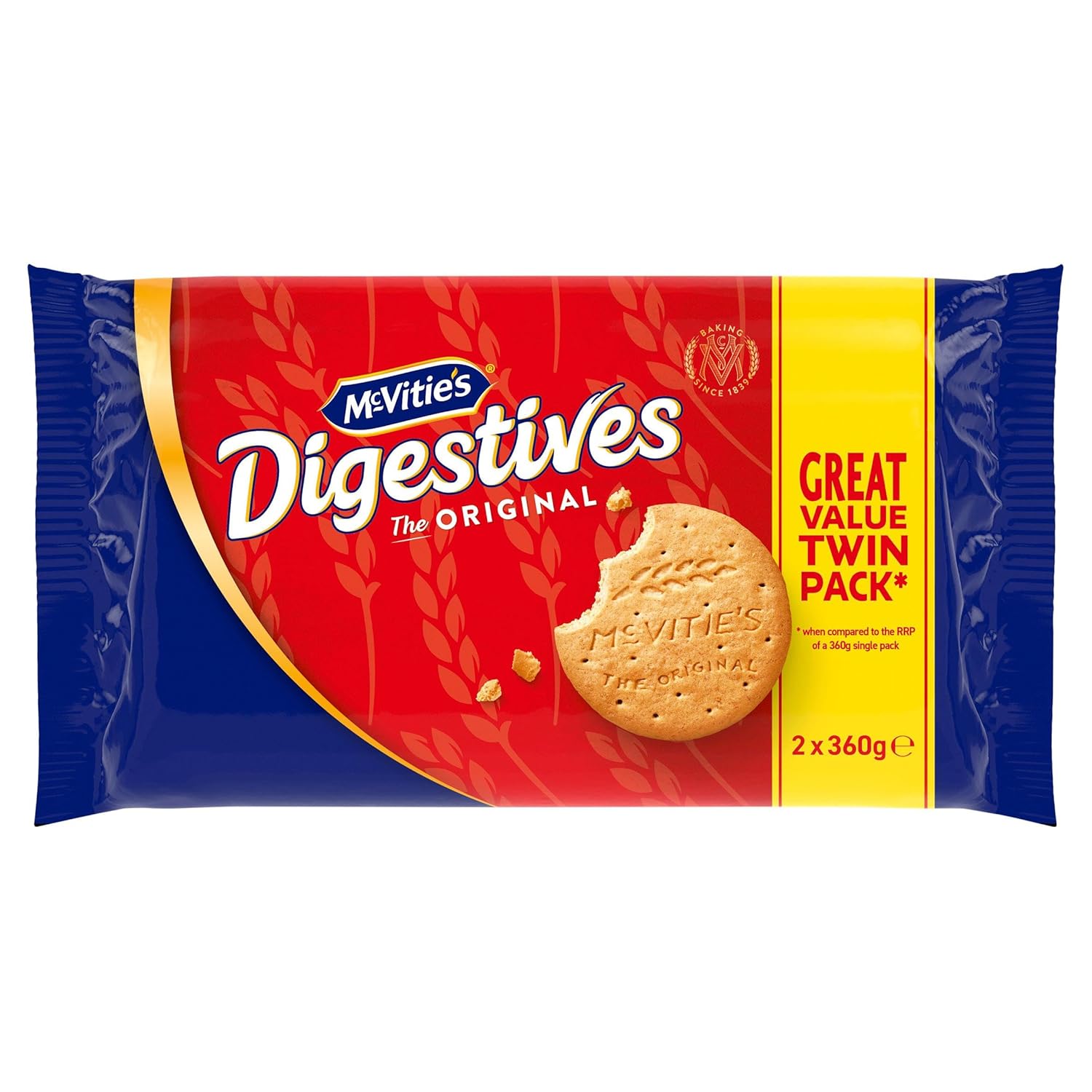 Mcvitie'S Digestives The Original 2x360G