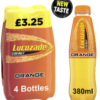 Lucozade Energy Drink Orange 4 x 380ml PMP £3.25