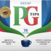 PG TIPS BLACK DECAF 160 BOX 8X464G