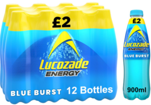 Lucozade Energy Blue Burst PMP £2 900ml