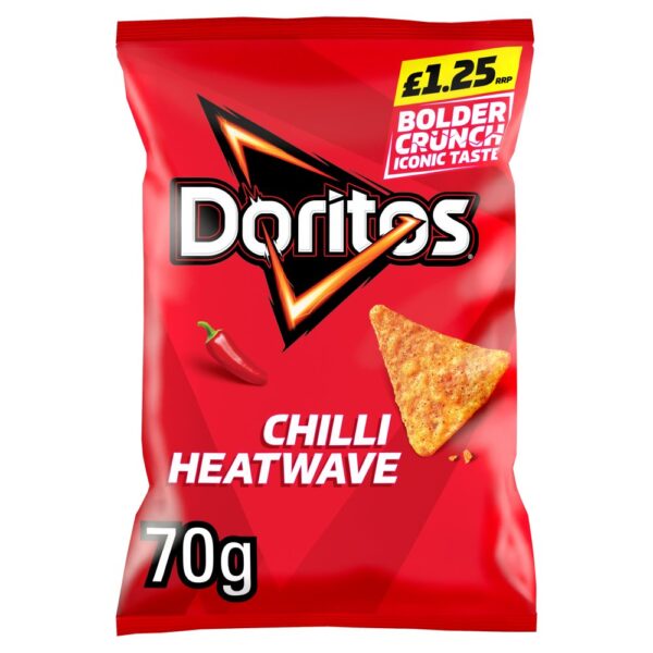 Doritos Chilli Heatwave Tortilla Chips Crisps £1.25 Rrp PMP 70G