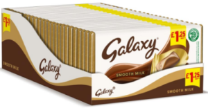 Galaxy Smooth Milk Chocolate Block Bar £1.25 PMP 110g