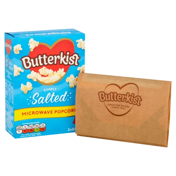 Butterkist Salted Microwave Popcorn 3 x 60G