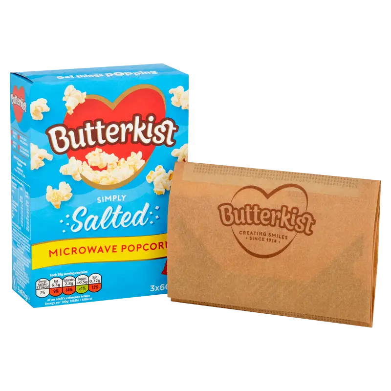 Butterkist Salted Microwave Popcorn 3 x 60G