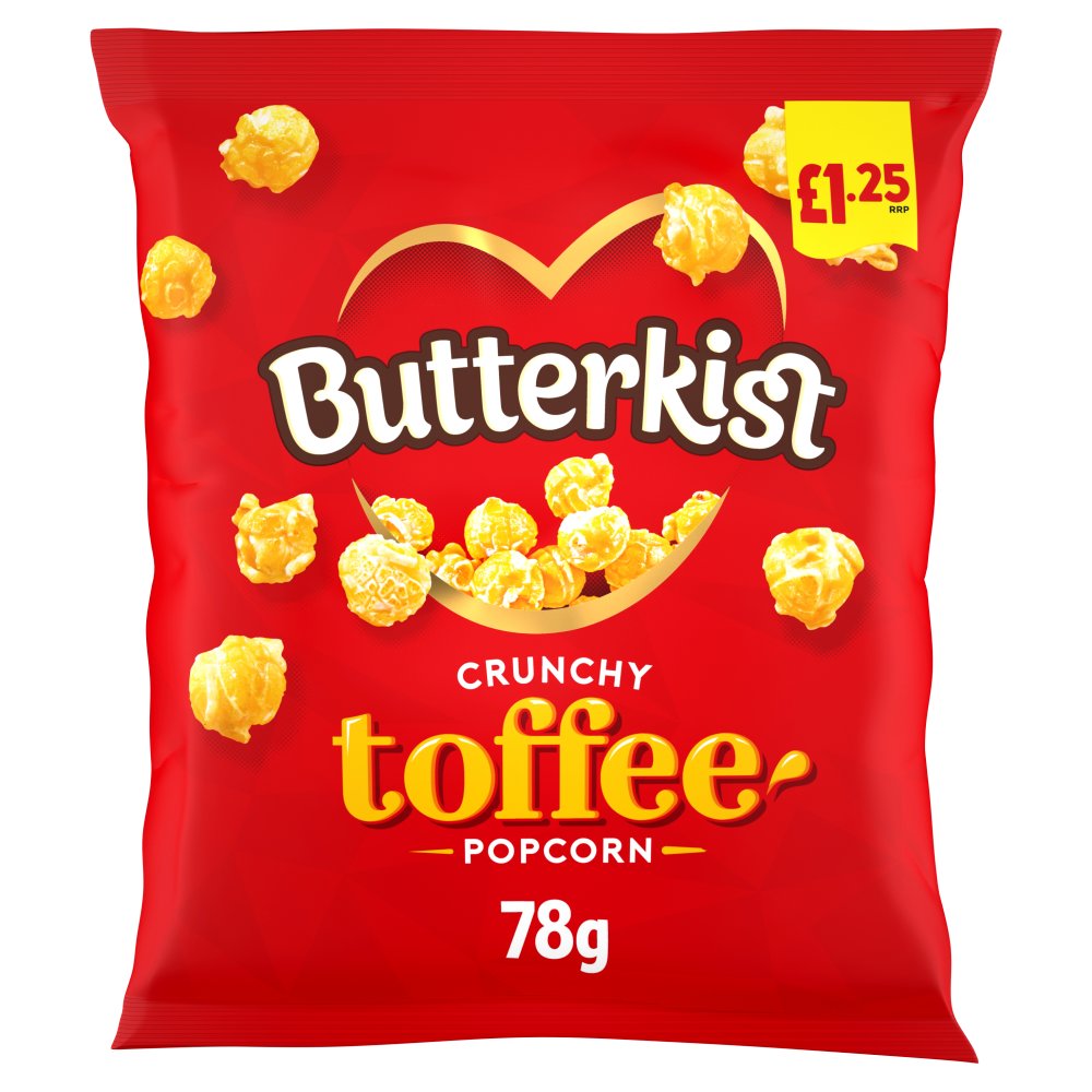 Butterkist Crunchy Toffee Popcorn 78G, £1.25 PMP