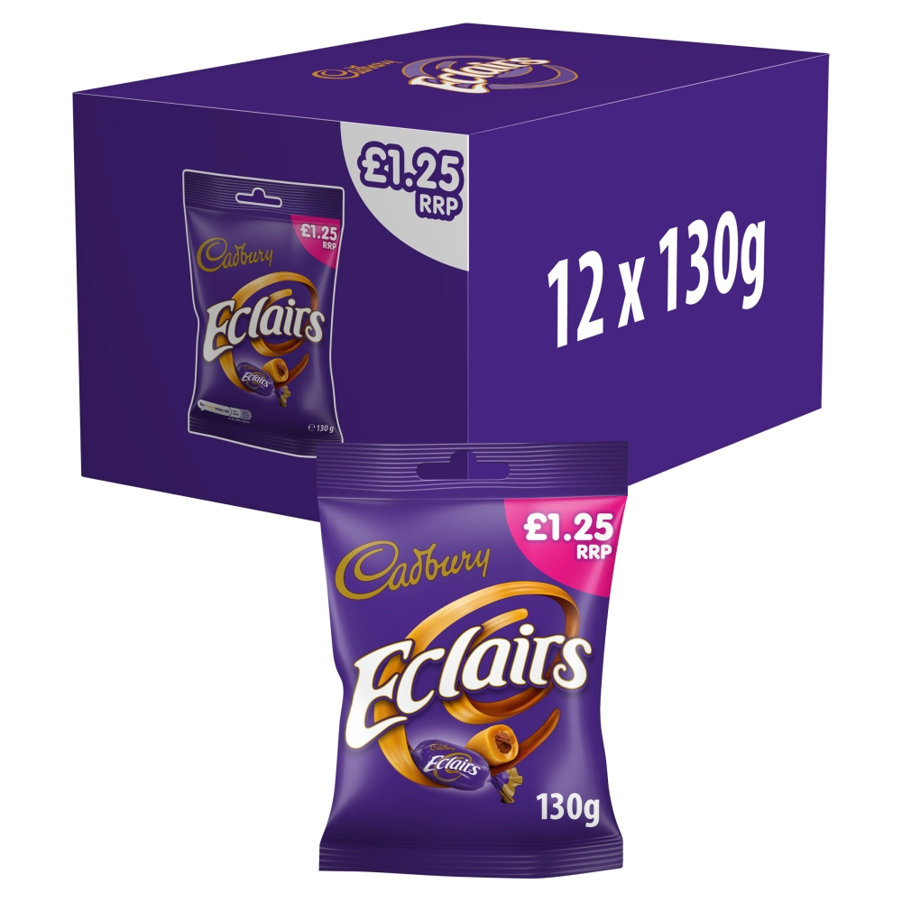 Cadbury Eclairs Chocolate Bag £1.25 PMP 130G