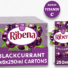 Ribena Blackcurrant Juice Drink Cartons 6x250ml