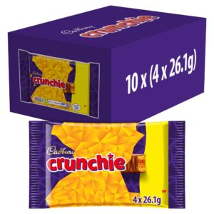 Cadbury Crunchie Chocolate Bar 4 Pack Multipack £1.50 PMP 104.4G