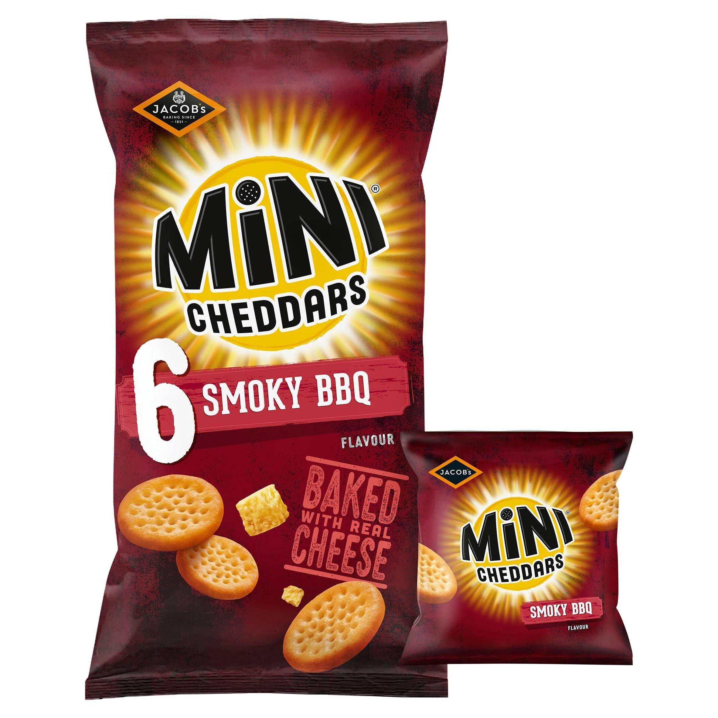 Jacob'S Mini Cheddars Smoky Bbq 6x23G