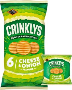 Jacob'S Crinklys Cheese & Onion 6x23G