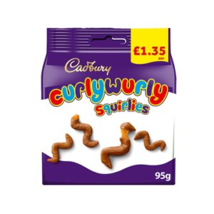 Cadbury Curly Wurly Squirlies Chocolate Bag £1.35 PMP 85G