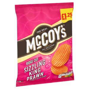 Mccoy’S Sizzling King Prawn Sharing Crisps 65G, £1.25 PMP