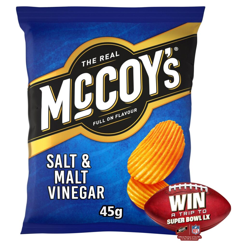 Mccoy’S Salt & Malt Vinegar Grab Bag Crisps 45G