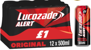 Lucozade Alert Original Energy Drink 500ml £1 PMP