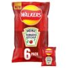 Walkers Tomato Ketchup Multipack Crisps 6 x 25G