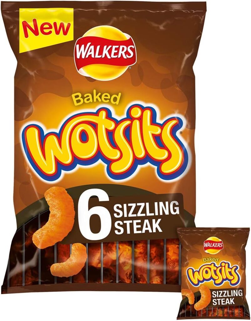 Walkers Wotsits Sizzling Steak Multipack Snacks 6×13.5G