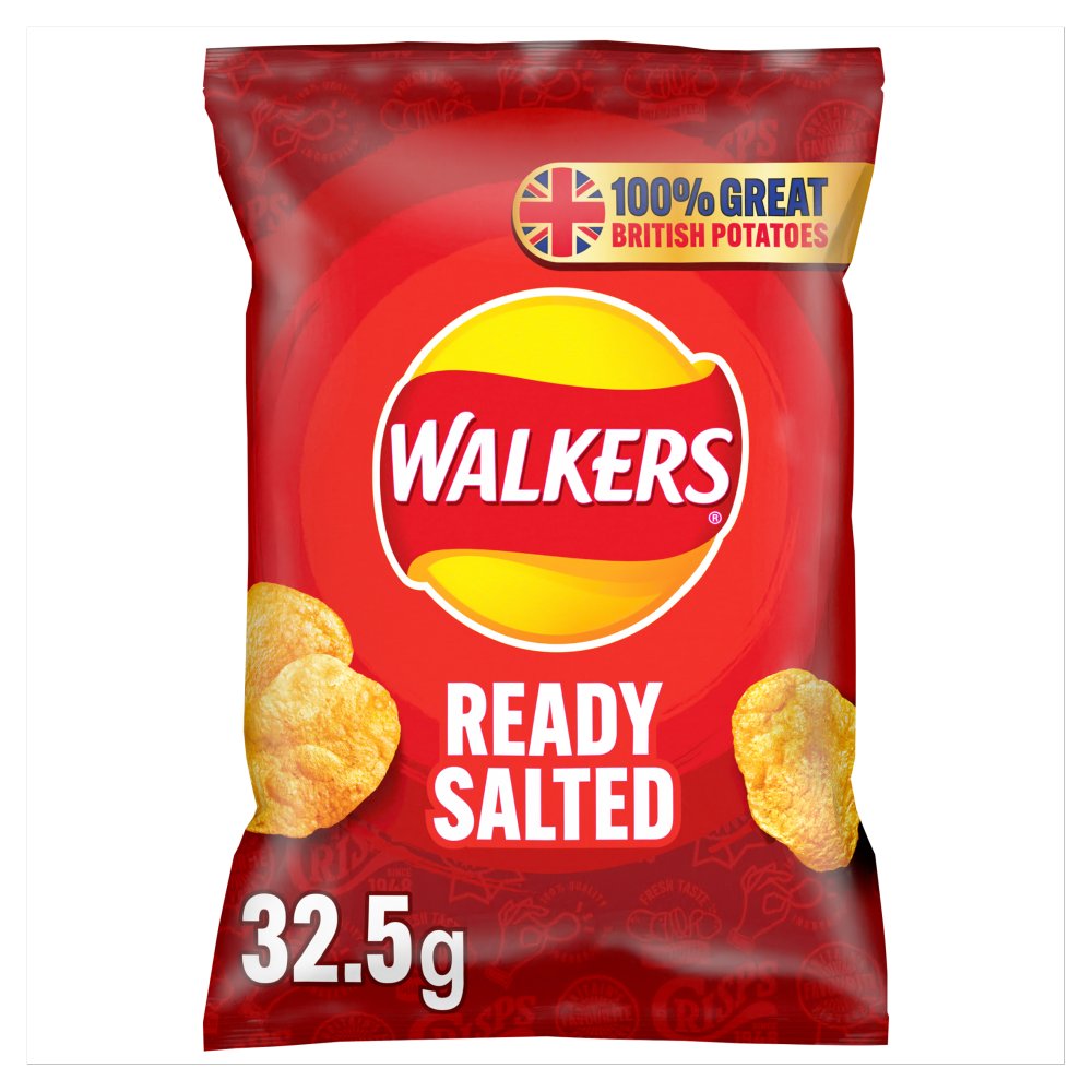 Walkers Ready Salted Crisps 32.5G