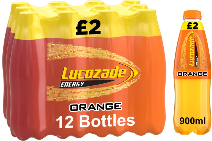 Lucozade Energy Orange PM £2.00 900ml