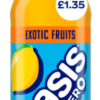 Oasis Zero Exotic Fruits PM £1.30 500ml