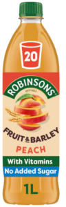 Robinsons Fruit & Barley with Vitamins Peach Squash 1L