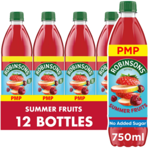 Robinsons Summer Fruits No Added Sugar Squash PMP 750ml