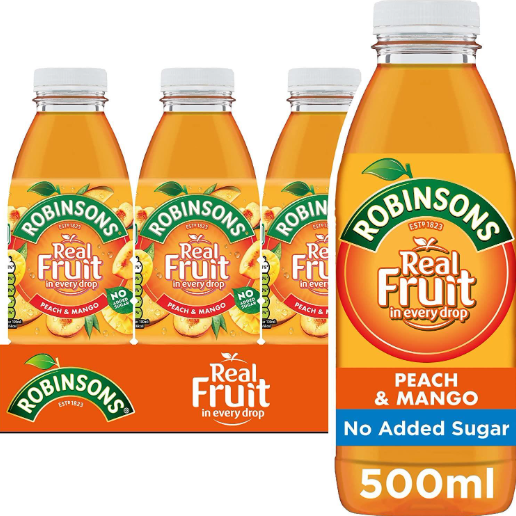 Robinsons Ready to Drink Peach & Mango Juice Drink PMP 500ml