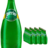 Perrier Sparkling Natural Mineral Water Glass 750ml