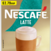 Nescafe Gold Latte Instant 8 Coffee Sachets PMP £2.79 144g