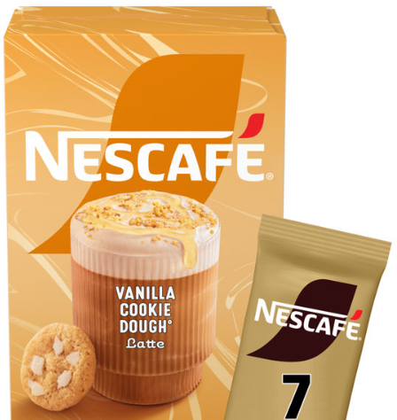 Nescafe Vanilla Cookie Dough Latte Sachets 7 x 19.5g