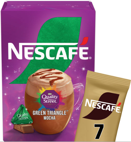 Nescafe Green Triangle Quality Street Mocha Sachets 7 x 19g