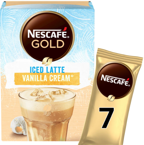 Nescafe Gold Iced Latte Vanilla Cream 7 x 15g